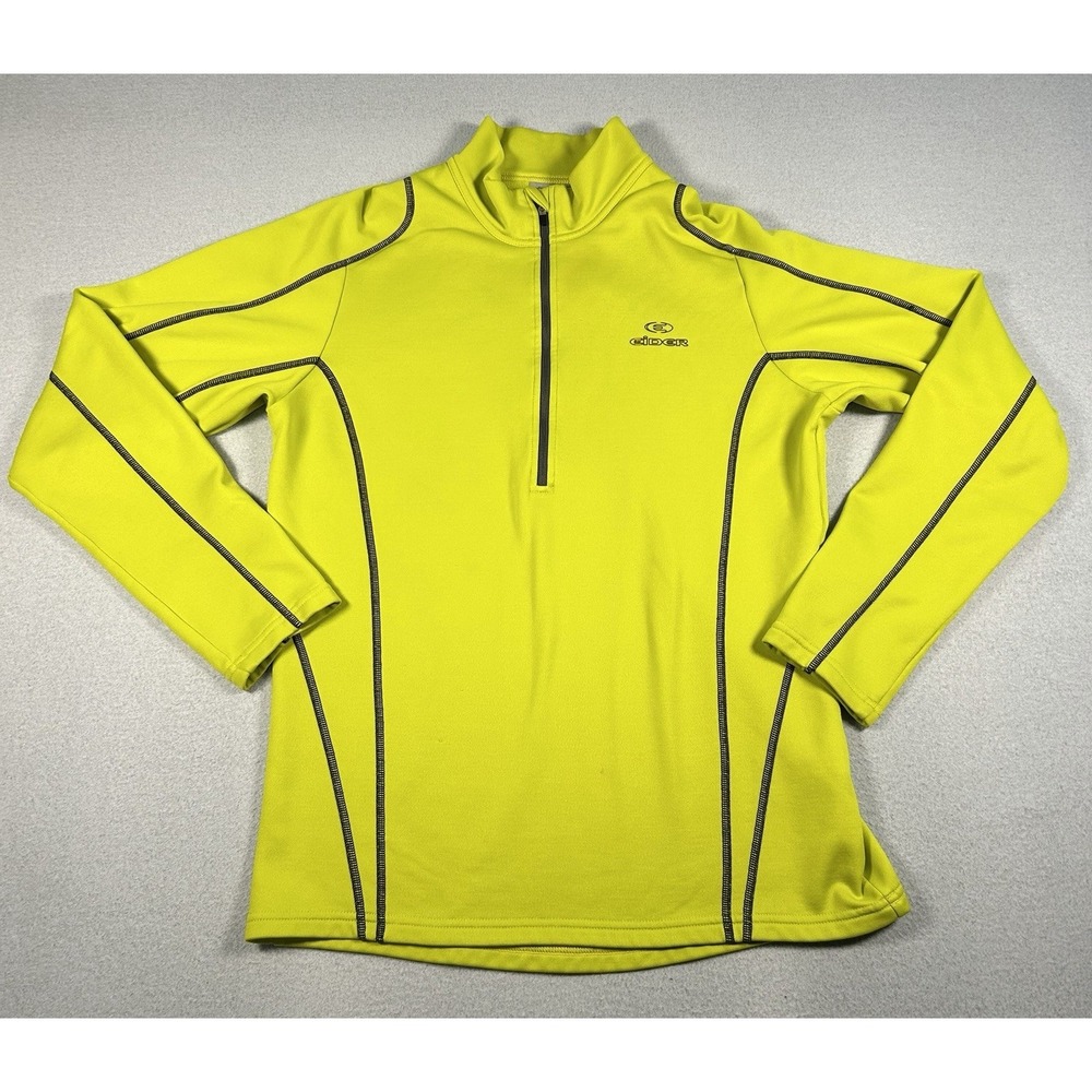 EIDER Mens Sweatshirt Fleece 1/4 Zip SIZE MEDIUM Ski Hiking Pullover YELLOW
